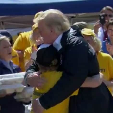 WATCH: President Trump Visits a Local Church in North Carolina After Hurricane Florence