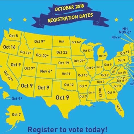 DON’T FORGET: Voter Registration Ending Tuesday in Many States, Register Now at VOTE.GOV