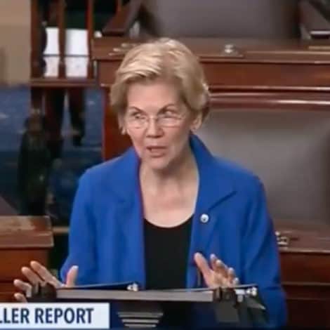 IT’S OFFICIAL: Elizabeth Warren Calls for Trump’s Impeachment on the Senate Floor