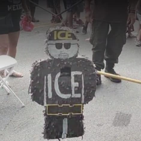 ANTI-ICE: Backlash Builds After Children ‘SMASH’ Piñata Dressed as ICE Agent at Chicago Block Party