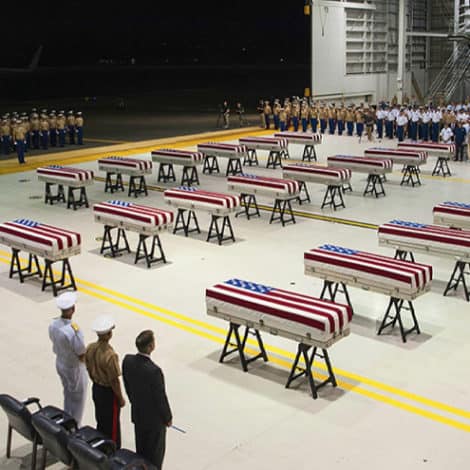 COMING HOME: Remains of 22 US Soldiers Killed in Brutal WWII Battle Return to USA