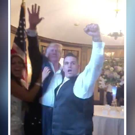 WEDDING CRASHER: President Trump Surprises ‘MAGA’ Themed Wedding, Crowd Erupts in ‘USA’ Chant