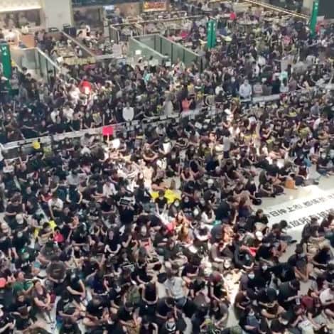 BREAKING: Hong Kong Airport Cancels ALL FLIGHTS as Pro-Democracy Protesters Storm the Terminal