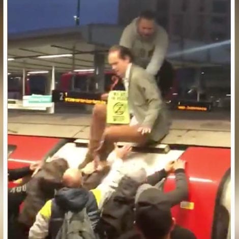 ENOUGH: Hundreds of Enraged British Workers Drag Climate Activists from Busy Commuter Trains
