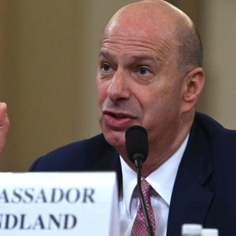 WATCH: Amb. Sondland Says Trump Never Ordered ‘Pre-Conditions for the Aid to be Released’