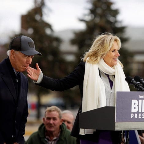 GOBBLE GAFFE: Joe Biden Nibbles Wife’s Fingers at Iowa Campaign Stop