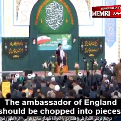 AYATOLLAH: UK Ambassador Should Be ‘Chopped Into Pieces’ for Attending Ukraine Jet Memorial