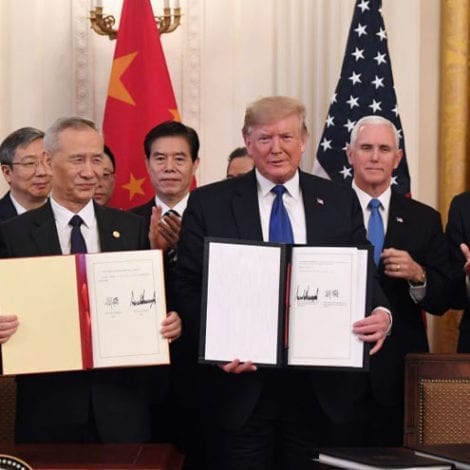 United States-China Sign Historic ‘Phase One’ International Trade Agreement