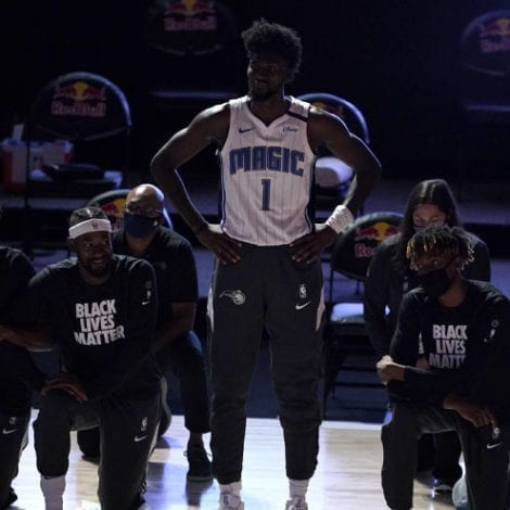 THE STAND: Orlando Magic Star the Lone NBA Player to Stand During US National Anthem
