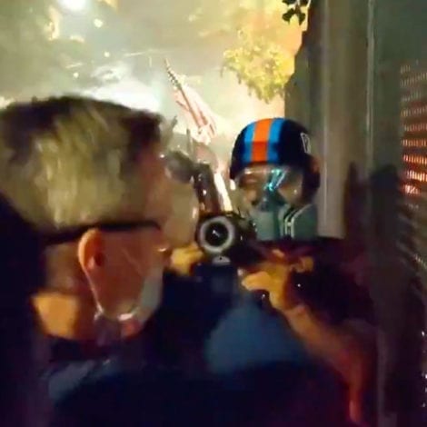 WATCH: Portland Mayor Witnesses Multiple Arson Attacks Against Building, Does Nothing