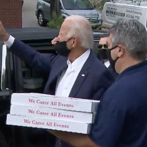 KEEP THE CHANGE! Biden Heckled While Delivering Pizzas, ‘Hey Joe, You Finally Got Out of the Basement!!’