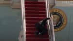 VIDEO: Joe Biden Falls Three Times Trying to Climb Stairs to Board Air Force One