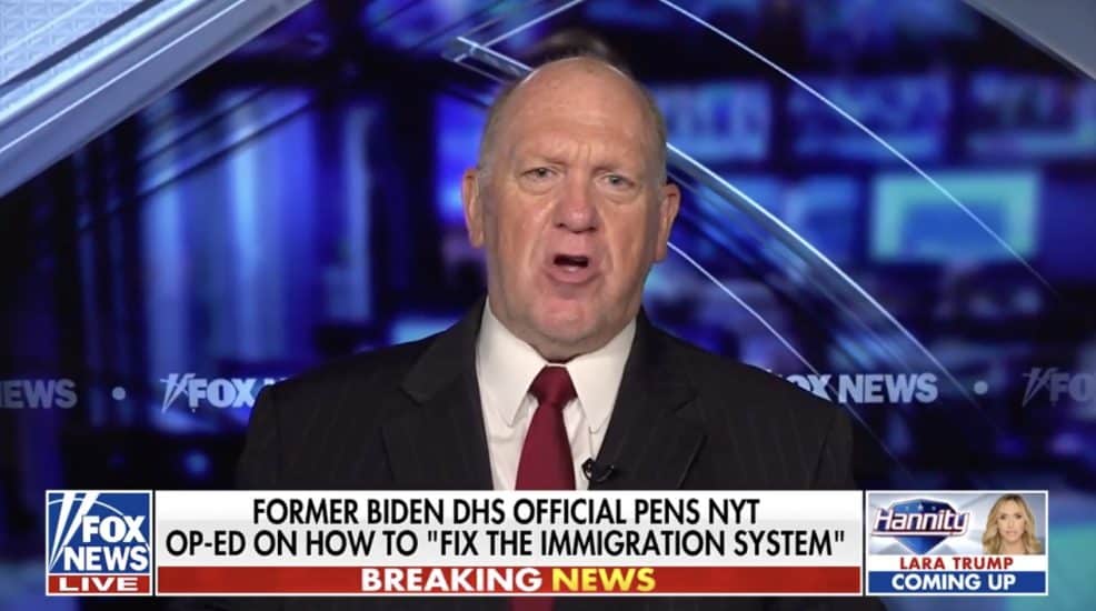 'HE HAS BLOOD ON HIS HANDS': Homan Unloads on Former Biden DHS Official ...