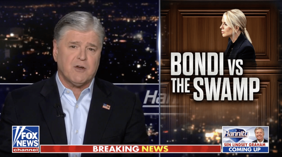 HANNITY MONOLOGUE: Pam Bondi Exposed One Democrat After Another to Their Face [WATCH]