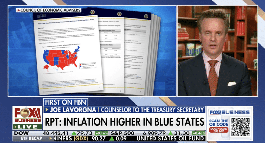 BLUE STATES PAY MORE: New White House Data Shows Inflation Gaps Between States [WATCH]
