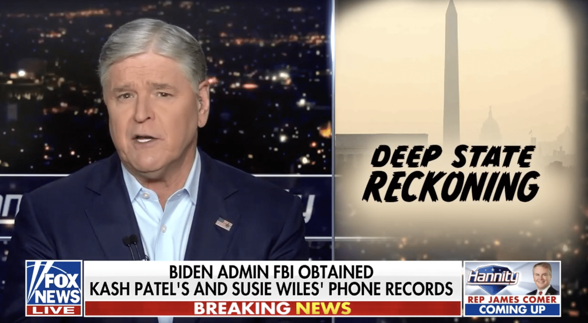 DEEP STATE RECKONING! Hannity Says Oversight Depositions a ‘Reckoning’ for 