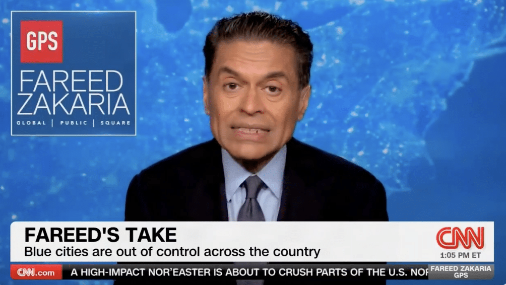 ‘BLUE CITIES ARE OUT OF CONTROL’: CNN’s Zakaria Goes Off on LA, NYC — ‘Prom