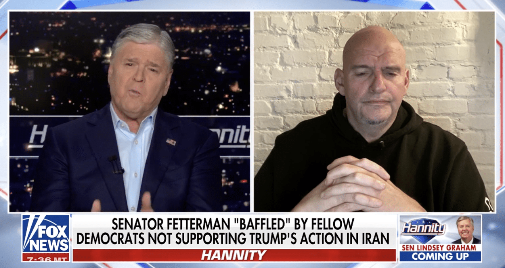 COUNTRY OVER PARTY: Fetterman Disagrees With Dems on Iran, ‘Why Can’t We Ju