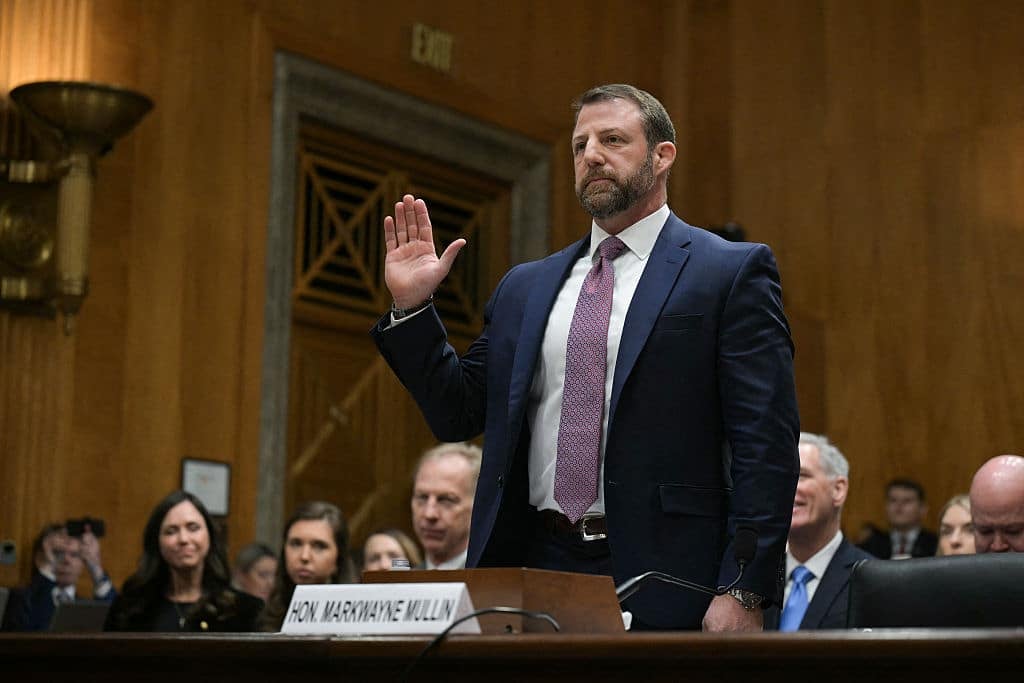 WATCH NOW: Sen. Markwayne Mullin Testifies to Be Secretary of the Departmen