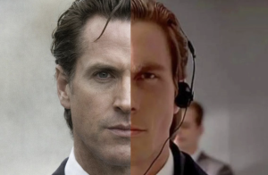 ‘NOT THE FLEX YOU THINK’: Newsom ROASTED for X Post Comparing Himself to Patrick Bateman from American Psycho