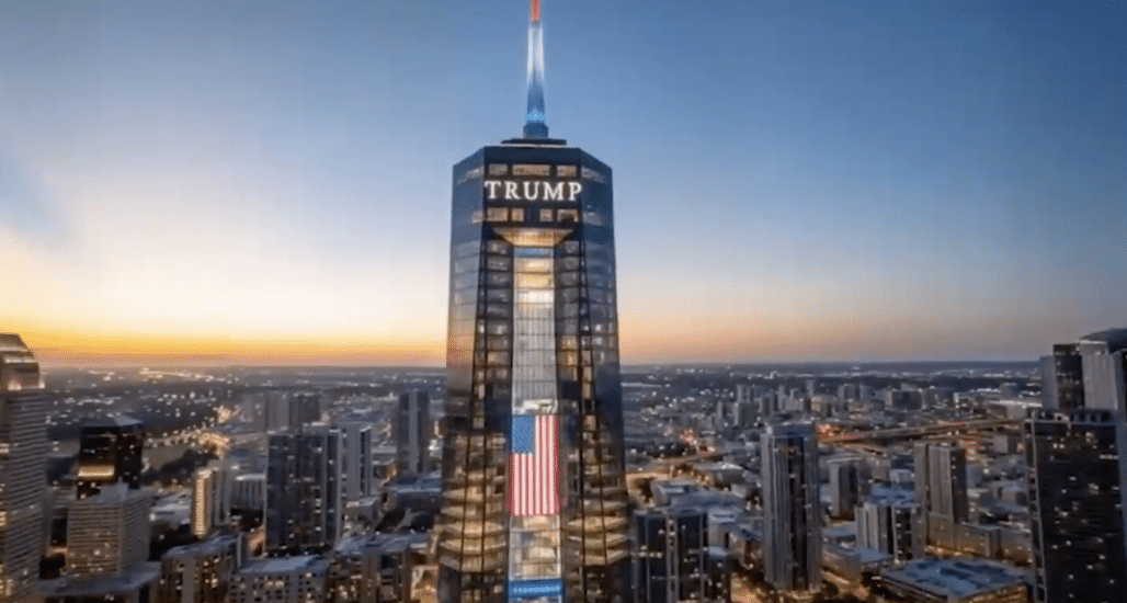 Trump presidential library Miami video rendering Eric Trump project details