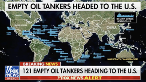 Oil Tankers CRUDE RE-ROUTE: 121 Oil Tankers Steam Toward U.S. Shores